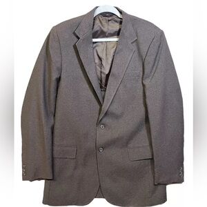 Vtg Haggar Men Gray Blazer 42L Magic Stretch Pockets Single Breast  Sport Coat
